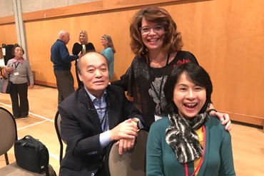 Con Tadao Yamaguchi e Hikuko Hirota