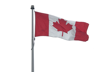 Bandiera del Canada presso il centro universitario