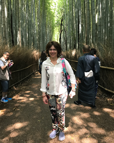 Nella foresta di bamboo ad Arashiyama